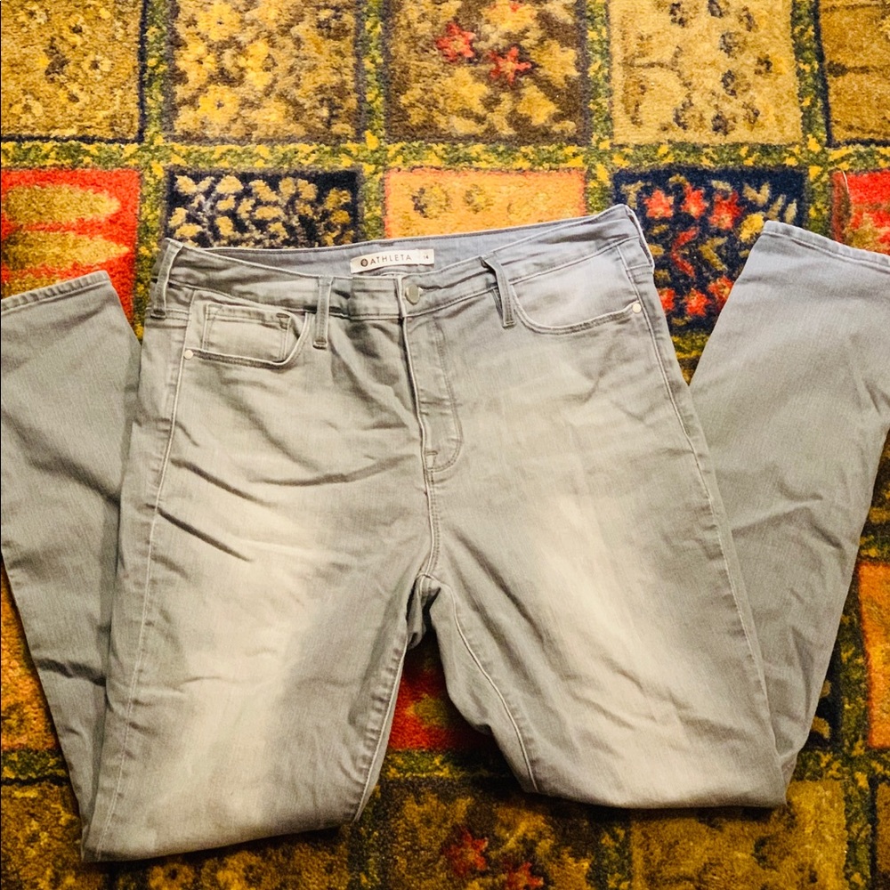 Athleta Sculptek Jeans Gray